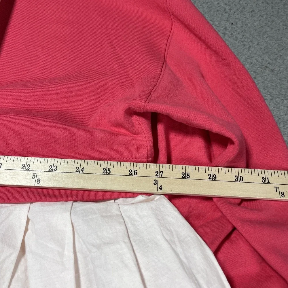 Free People‎ Sweater Dress Womens Medium Pink Colorblock Trapeze Knit OB1654405